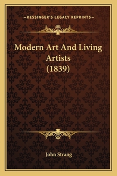 Paperback Modern Art And Living Artists (1839) Book