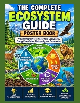 Paperback The Complete Ecosystem Guide: Poster Book: Visual Understand Ecosystems, Energy Flow, Cycles, Biodiversity, and Conservation, educational posters that Book