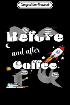 Paperback Composition Notebook: Sloth Coffee Lover Journal/Notebook Blank Lined Ruled 6x9 100 Pages Book