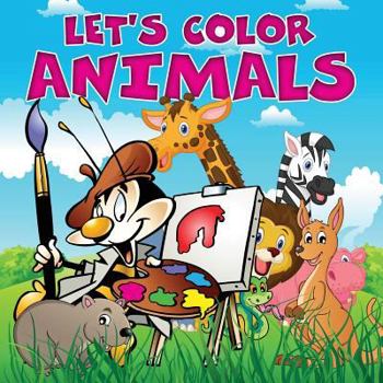 Paperback Let's Color Animals Book