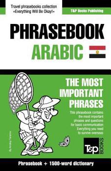 Paperback English-Egyptian Arabic phrasebook and 1500-word dictionary Book