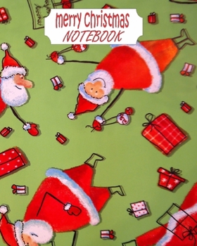 Merry christmas Notebook: christmas Notebook Cute gift for Kids |Christmas Ruled Journal, Jotter, Keepsake, Memory book to Write 100 Page|8x10 in .