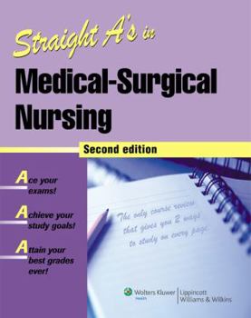 Paperback Straight A's in Medical-Surgical Nursing [With CDROM] Book