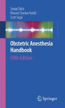 Paperback Obstetric Anesthesia Handbook Book