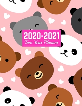 2020-2021 Two Year Planner: Calendar Year Vision Planner (January 2020 - December 2021) - Monthly and Weekly Schedule Organizer and Journal Art Cover 00023189