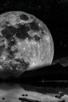 Journal Pages - Night Moon (Unruled): 6" x 9", Classic Notebook- Unlined Plain Journal, for Notes, sketches, 100 Pages (Durable Cover)