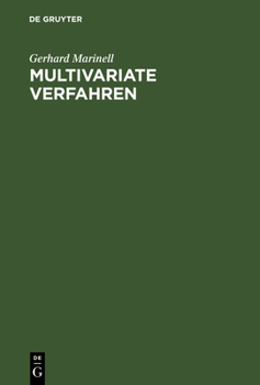 Hardcover Multivariate Verfahren [German] Book