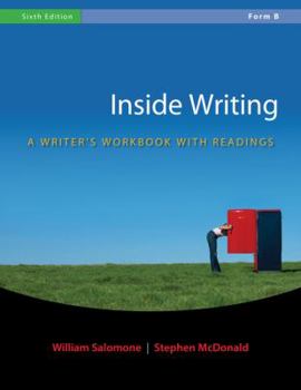 Spiral-bound Inside Writing: A Writer's Workbook with Readings, Form B Book