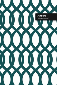 Paperback Antlers Lifestyle Journal, Blank Write-in Notebook, Dotted Lines, Wide Ruled, Size (A5) 6 x 9 In (White) Book