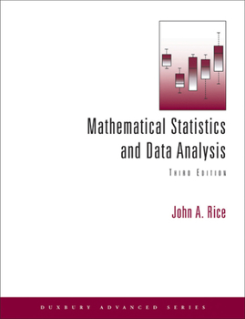 Hardcover Mathematical Statistics and Data Analysis [With CDROM] Book