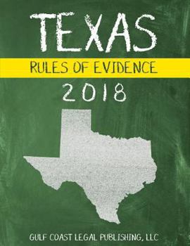 Paperback Texas Rules of Evidence 2018 Book