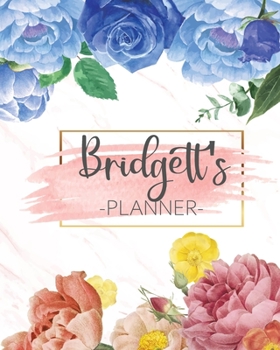 Paperback Bridgett's Planner: Monthly Planner 3 Years January - December 2020-2022 - Monthly View - Calendar Views Floral Cover - Sunday start Book
