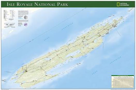 Map Isle Royale National Park [Tubed] Book