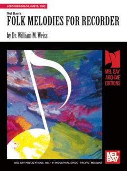 Paperback Folk Melodies for Recorder Book