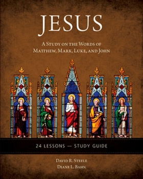 Paperback Jesus: A Study on the Words of Matthew, Mark, Luke, and John - Study Guide Book