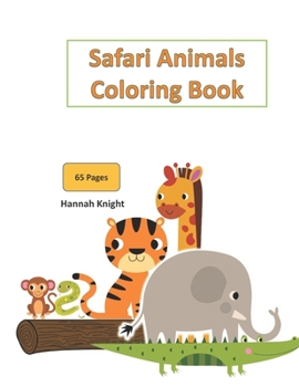 Paperback Safari Animals Coloring Book [Large Print] Book