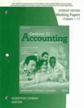 Paperback Century 21 Accounting: General Journal, Working Papers Chapters 1-24, Student Edition Book