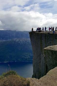 Paperback Lyse Fjord and Preikestolen Cliff in Norway Journal: 150 page lined notebook/diary Book