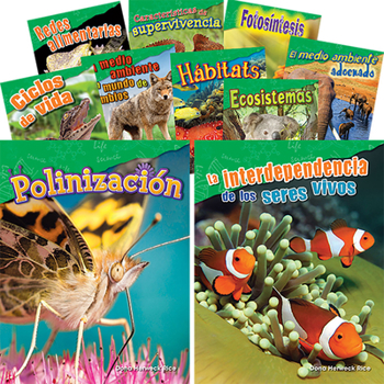 Paperback Let's Explore Life Science Grades 2-3 Spanish, 10-Book Set [Spanish] Book