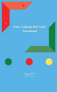 Paperback Note-Taking Dot grid Notebook - Blue cover - 124 pages-5x8-Inches Book