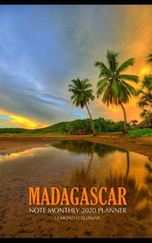 Madagascar Note Monthly 2020 Planner 12 Month Calendar