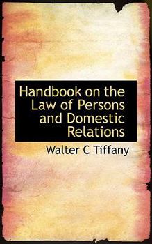 Paperback Handbook on the Law of Persons and Domestic Relations Book