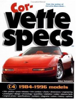 Paperback Corvette Specs: 1984-1996 Models Book