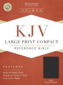 Bonded Leather Large Print Compact Bible-KJV [Large Print] Book