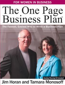 Paperback The One Page Business Plan for Women in Business Book