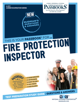 Paperback Fire Protection Inspector (C-3717): Passbooks Study Guide Volume 3717 Book