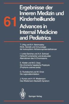 Paperback Ergebnisse Der Inneren Medizin Und Kinderheilkunde / Advances in Internal Medicine and Pediatrics: Neue Folge [German] Book