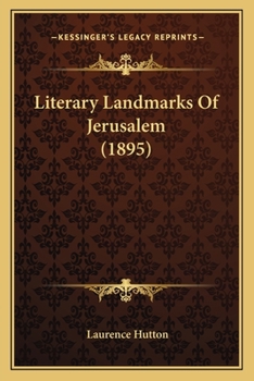 Paperback Literary Landmarks Of Jerusalem (1895) Book