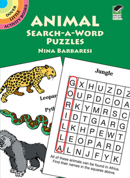 Paperback Animal Search-A-Word Puzzles Book