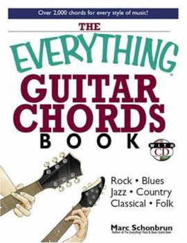 Paperback Everything Guitar Chords Book with CD [With CD] Book