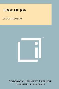 Paperback Book Of Job: A Commentary Book
