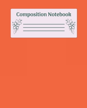 Paperback Composition Notebook: Wide Ruled Notebooks Paper - Composition Notebook (Diary, Journal) 7.5x9.25in 110 Pages Wide Ruled Notebooks Paper Book