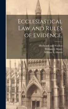 Hardcover Ecclesiastical Law and Rules of Evidence, Book