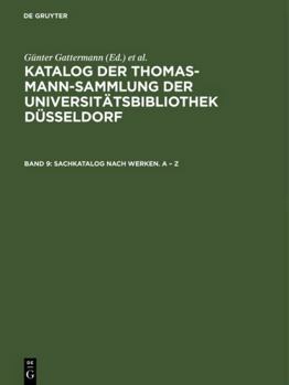 Hardcover Katalog Thomas-mann-sammlung (German Edition) [German] Book