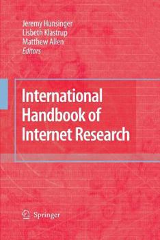 Paperback International Handbook of Internet Research Book