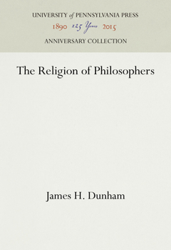 Hardcover The Religion of Philosophers Book