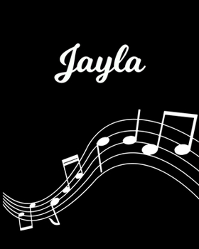 Paperback Jayla: Sheet Music Note Manuscript Notebook Paper - Personalized Custom First Name Initial J - Musician Composer Instrument C Book