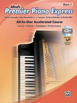 Paperback Premier Piano Express, Bk 1: All-In-One Accelerated Course, Book, CD-ROM & Online Audio & Software Book