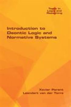 Paperback Introduction to Deontic Logic and Normative Systems Book