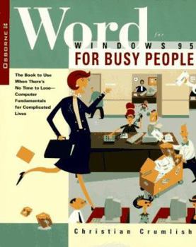 Paperback Word for Windows 95 for Busy People Book