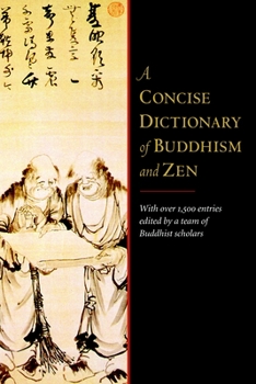 Paperback A Concise Dictionary of Buddhism and Zen Book