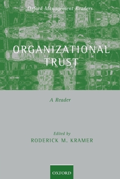 Paperback Organizational Trust: A Reader Book