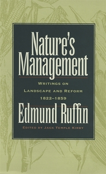 Paperback Nature's Management: Writings on Landscape and Reform, 1822-1859 Book