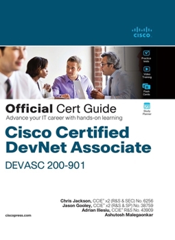 Hardcover Cisco Certified Devnet Associate Devasc 200-901 Official Cert Guide Book