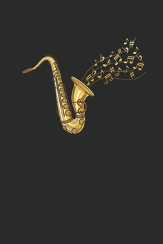 Paperback The Saxophone: Saxophones Notebook, Graph Paper (6" x 9" - 120 pages) Musical Instruments Themed Notebook for Daily Journal, Diary, a Book