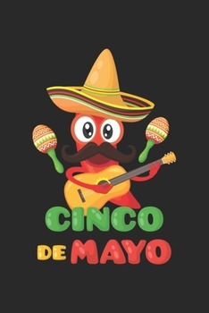 Paperback Cinco de Mayo Notebook Gift: Lined Notebook Journal Gift, 120 Pages, 6x9, Soft Cover, Matte Finish [Spanish] Book